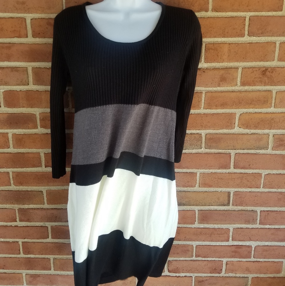 Color Block Sweater Dress